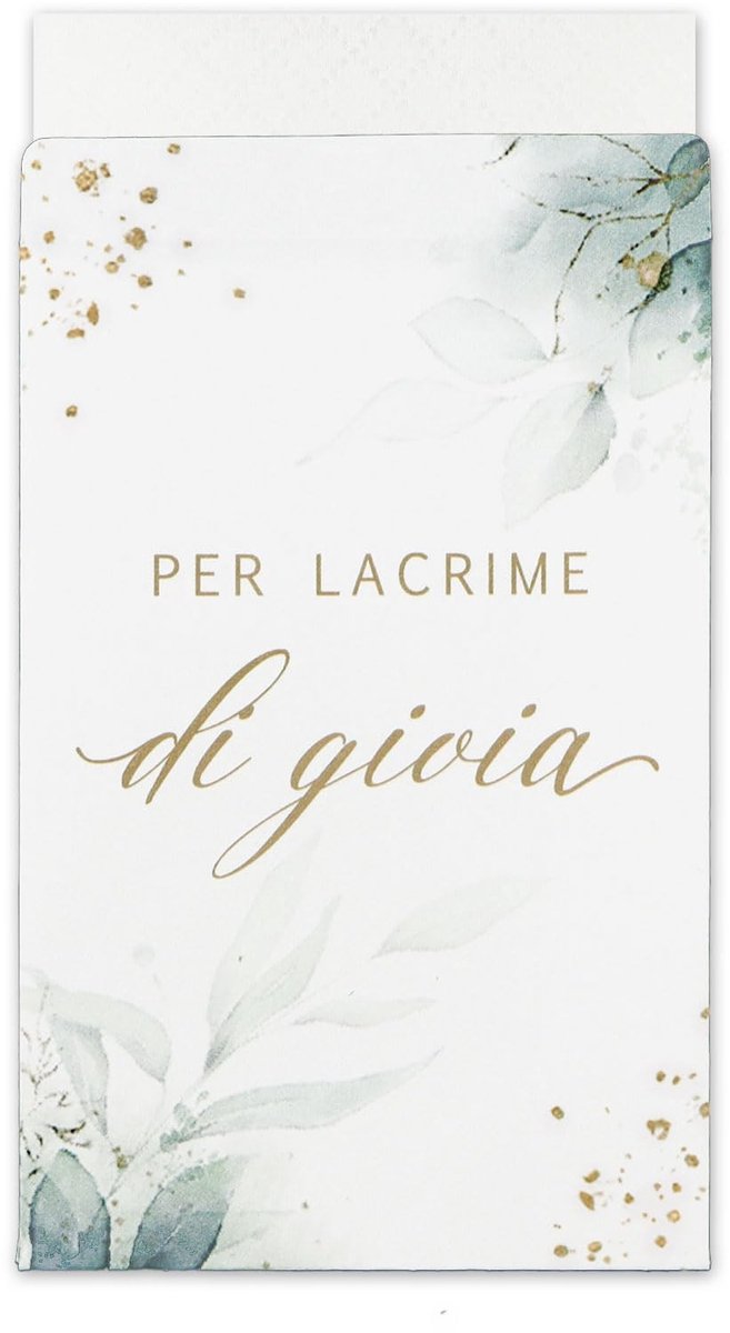 Dailygoods- Trouwbedankje 100 Stuks - Italiaanse Zak - Gastengeschenk - Trouwen - Wit - Perfect voor Italiaanse Vrienden - Trouwtas