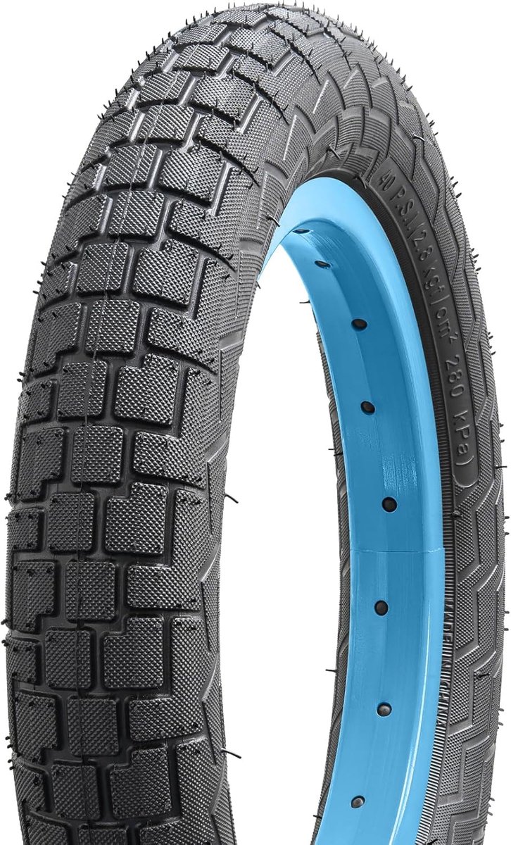 Fietsband Vervanging - Stadsfiets Band - Soepel Rijden - Lage Rolweerstand - 12 1/2x2 1/4 - Zwart