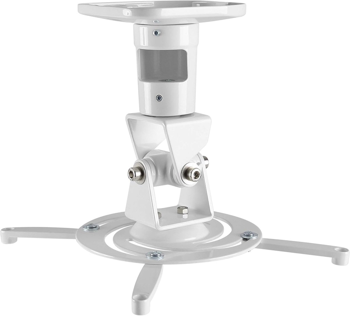 Projector Beugel - Plafondhouder - Thuisbioscoop Inrichten - Universele Aluminium Mount - Tot 14KG - Wit