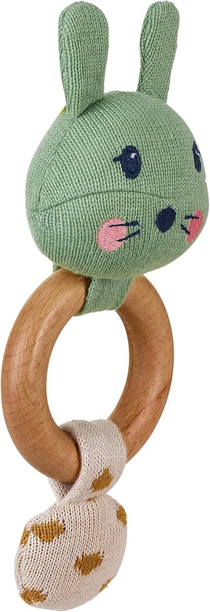 Knuffelbare Grijpende Haas voor Baby's - 0-36 Maanden - 19 x 11 cm van Merkloos — afbeelding 3