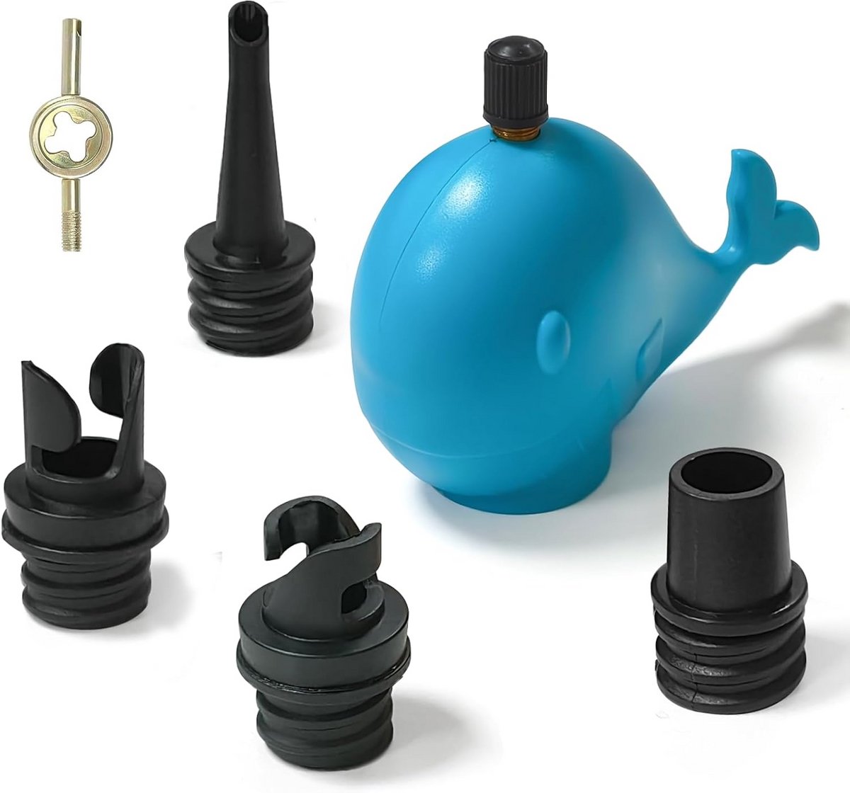 Pomp Adapter - Ventiel Adapter - Watersport Accessoire - Elektrische Aansluiting - 1 Stuk - Blauw