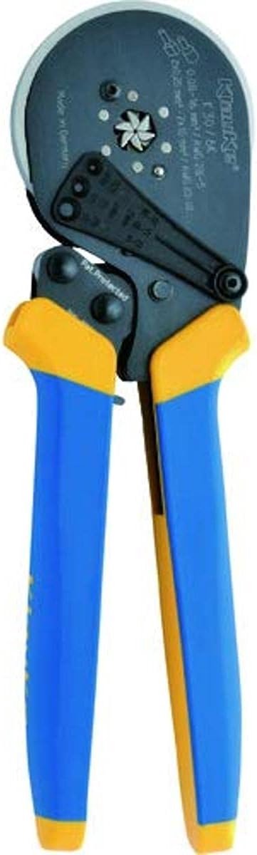 Krimptang - Persgereedschap - Kabelverbindingen Maken - Hexagonale Pers - 008-16qmm - Zwart Geel Blauw