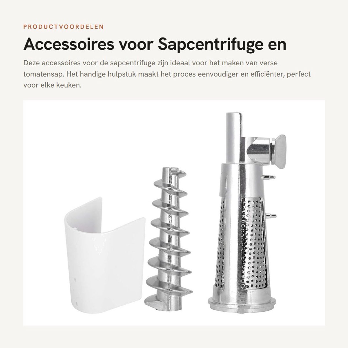 Dailygoods- Sapcentrifuge Accessoires Hulpstuk Vleesmolen Filtermof Toebehoren Mixerhulpstuk