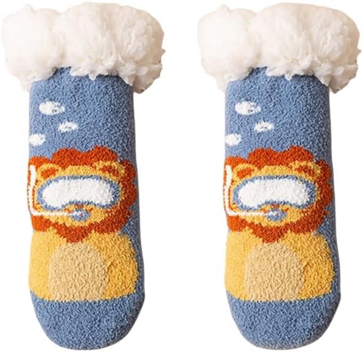 Babysokken - Warme sokken - Binnen spelen - Antislip zool - One size - Wit
