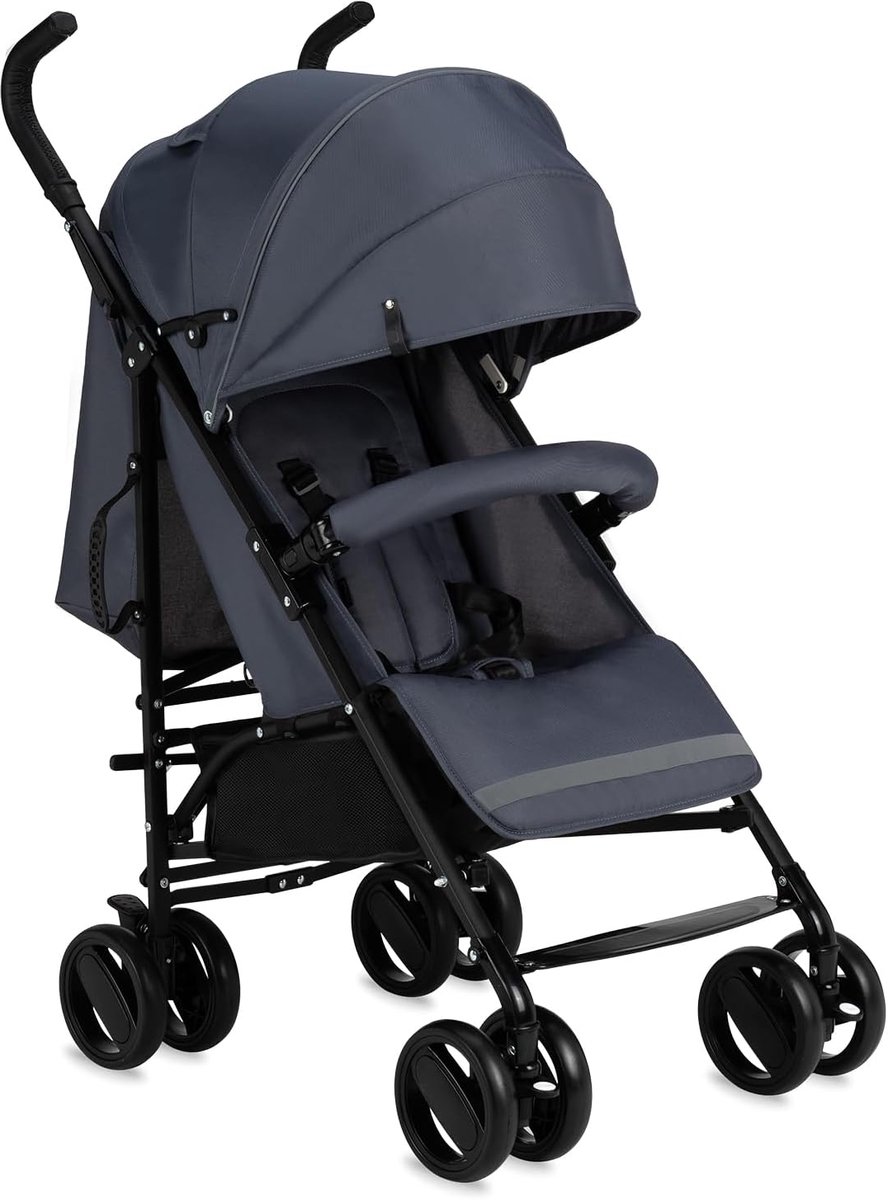 Kinderbuggy - Reisbuggy - Dagelijks Vervoer - Inclusief Regenhoes - Tot 15 kg - Grijs