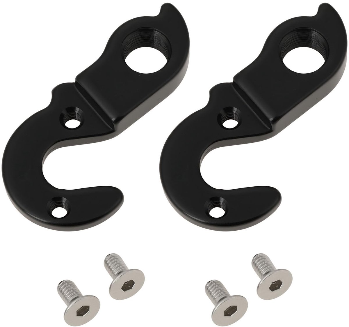 Dailygoods- Achterderailleur Hanger - 2x Hanger - 4x Schroeven - Metaal - Compatibel met Vitus Nucleus 24/26 - Onderdeelnummer #14 - Fietsderailleur