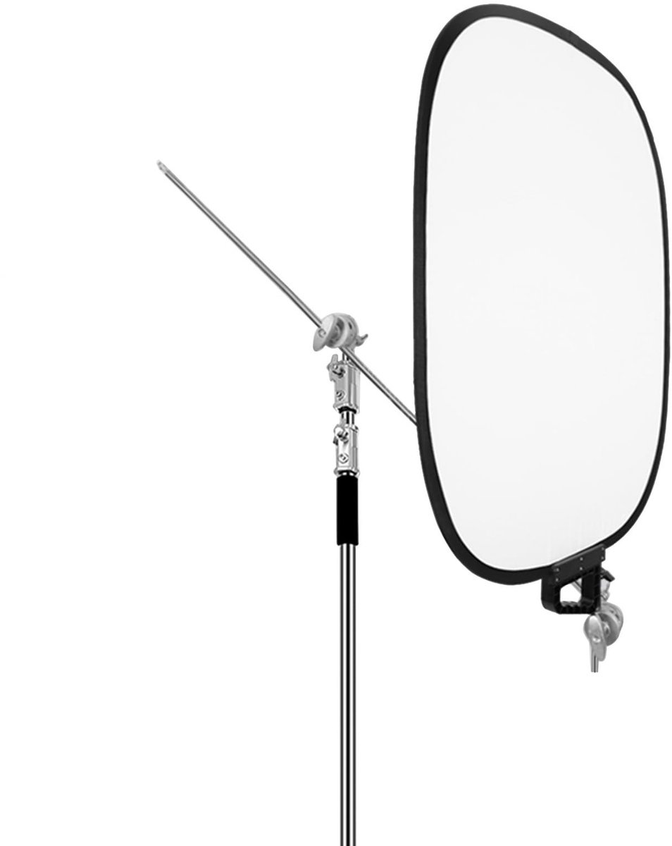 Dailygoods- Lichtdiffusiepaneel 72x90 cm - Opvouwbaar - Draagtas - Aluminium Staaf - Lichtgewicht - Snelle Setup - Fotografie Reflector