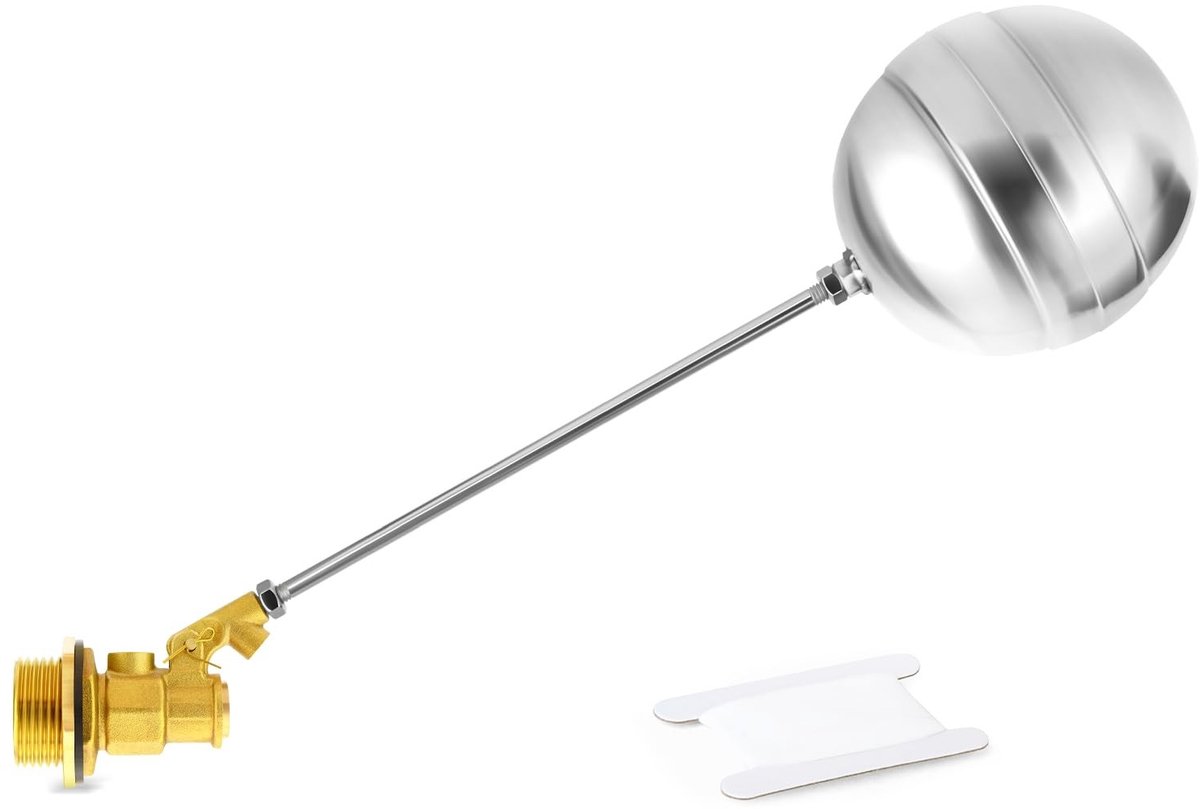 Dailygoods - RVS 304 Vlotterkogelklep met Adapter voor Automatische Waterregeling
