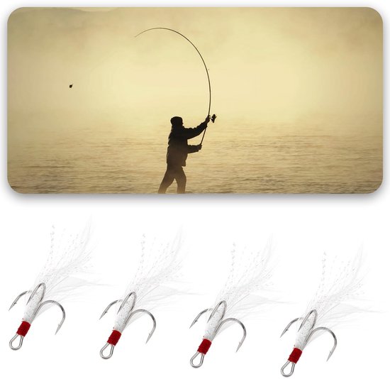 Dailygoods - 30Pcs Hoge K koolstofstaal Treble Haak voor Zoet- en Zoutwater Vissers van Dailygoods — afbeelding 2