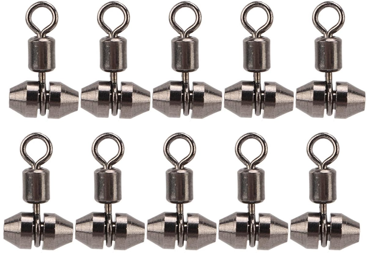 Dailygoods - 10 Stuks 3 Way Barrel Wartels voor Visgerei - Meerval Rig Connectors