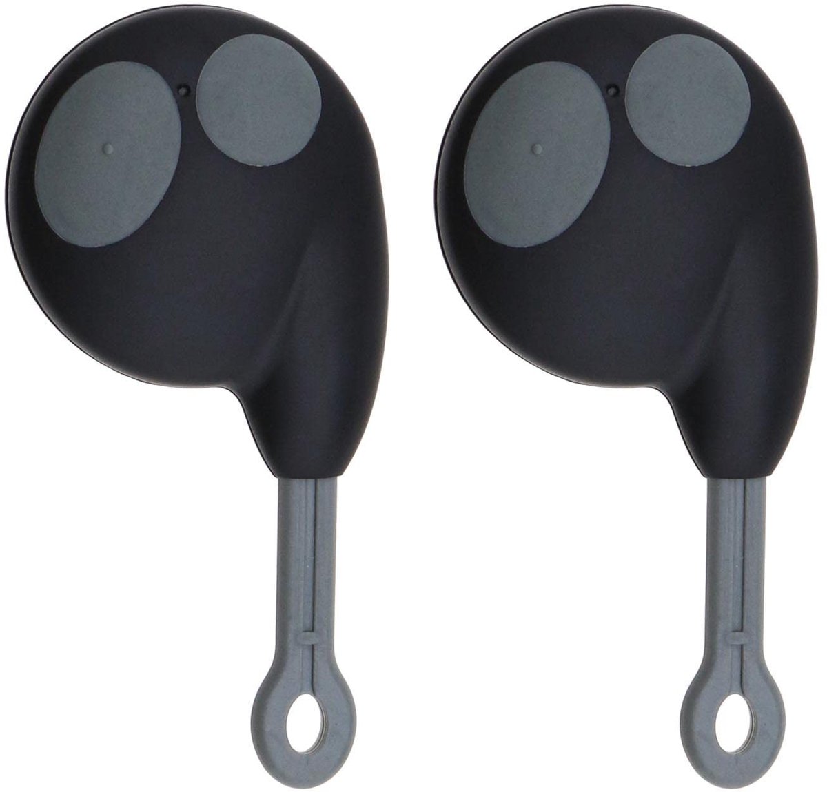 Dailygoods- Sleutelhanger Vervangingsbehuizing - 2 Knops - Compatibel met Cobra Alarm 7777/1046/3193/3196/3198 - Duurzaam Kunststof - Zwart - Eenvoudige Installatie - Autosleutel