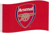 Arsenal FC Vlag - Voetbalvlag Fan merchandise - Buiten ophangen - Officiële licentie - 152 x 91 cm - Rood