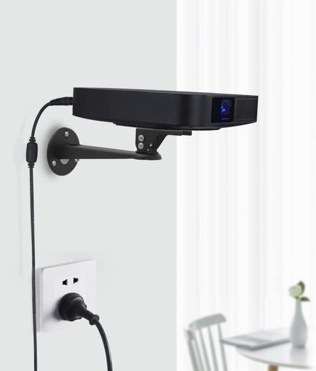 Projector Wandmontage - Projectorhanger Beugel - Thuisbioscoop Inrichten - 360 Graden Draaibaar - 20 cm Lengte - Zwart