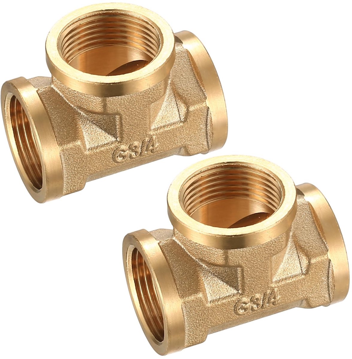 Dailygoods- T-stuk 3/4 inch - Messing Connector - 3-weg Slangconnector - T-vormige Pijpfitting - Corrosiebestendig - Duurzaam en Lekvrij