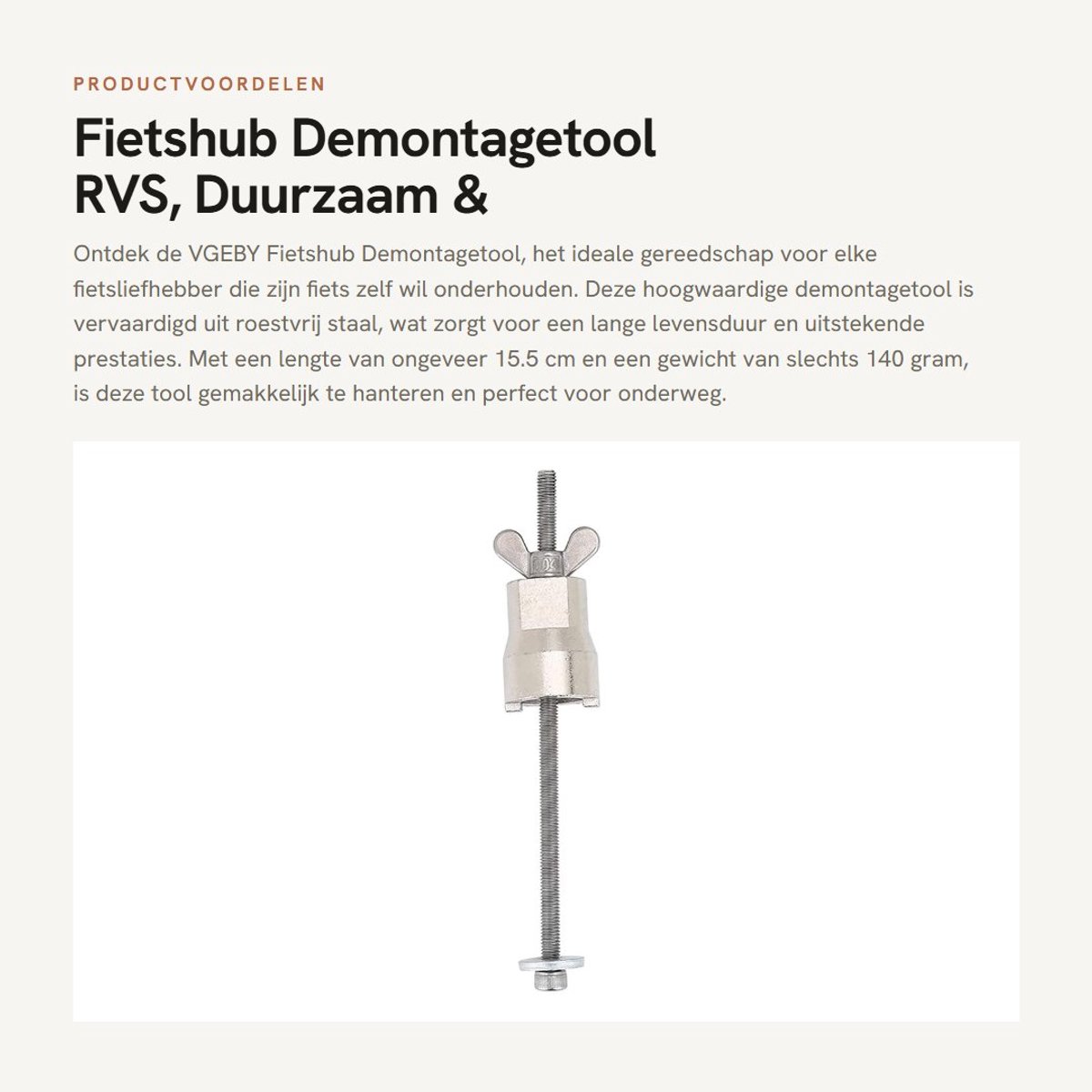 Dailygoods- Accessoires - Fiets Reparatietool - Roestvrij Staal - 15.5cm - Lichtgewicht - Schadevrij Instellen - Praktisch Gebruik - Fietsgereedschap