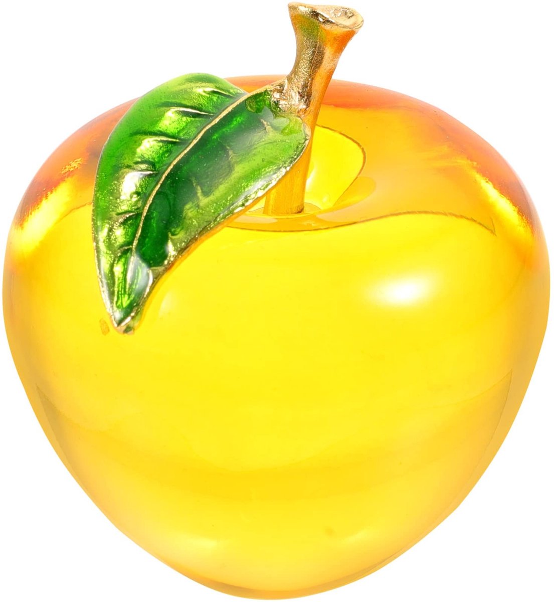 Dailygoods- Fruitbeeldje Appels van Kristalglas - Decoratieve Tafellampen - Decoratie Woonkamer - Decoratie Kamer - Kantoorfiguur - Schattige Collectie