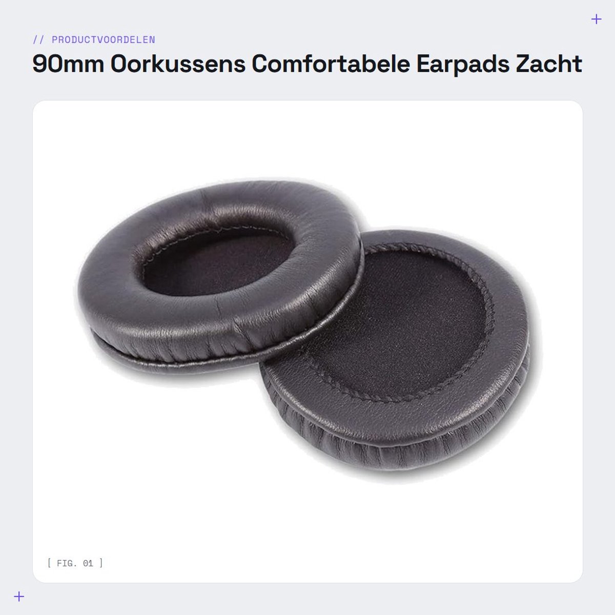 Dailygoods- Oordopjes Comfortabel - Oorkussens Schuim - Ruisonderdrukking - Duurzaam Kunstleer - Verbeterde Geluidskwaliteit - Geschikt voor MDR-V700DJ/V500DJ