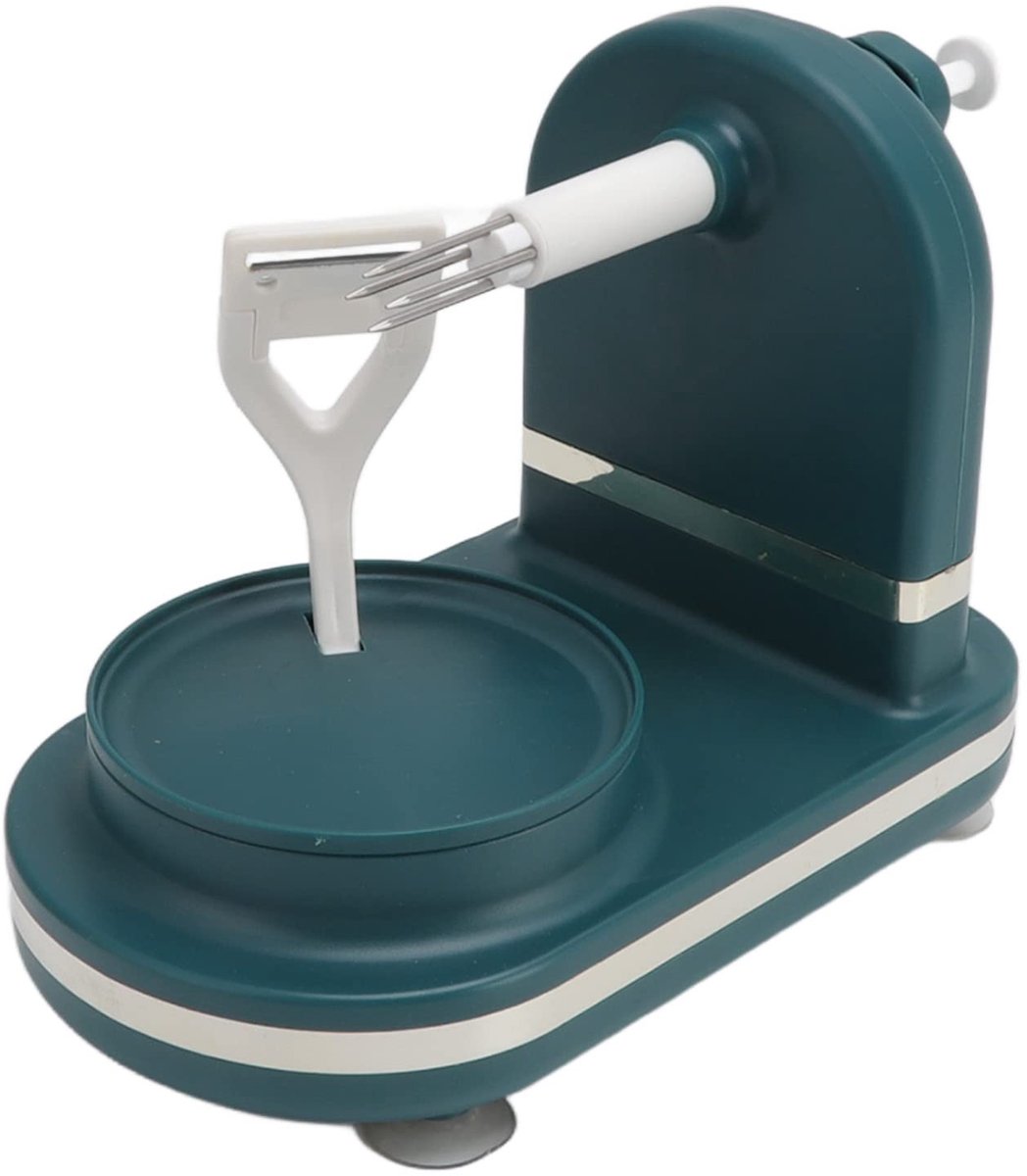 Dailygoods- Appelschiller met handslinger - Appelschilmachine - Fruitschiller - Antislip - Roestvrij staal - Inclusief reservemes