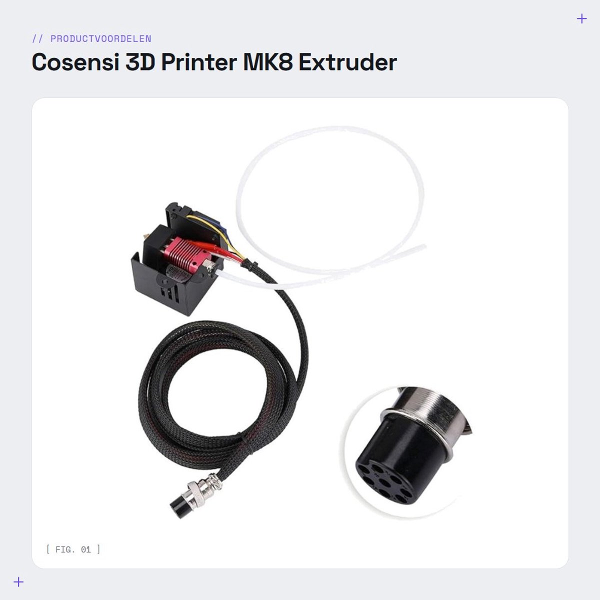 Dailygoods- Extruder Set - MK8 Hot-End Kit - Geschikt voor Creality CR-10/10S/S4/S5 - Aluminium Verwarmblok - 12V 40W - Hoge Kwaliteit 3D Printer Onderdelen - 3D Printer Hotend