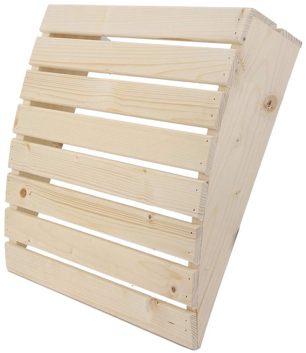 Dailygoods- Saunakussen Houten Hoofdsteun - Praktisch Accessoire - Duurzaam Hout - Comfortabel - 37x39x10 cm - Verlicht Vermoeidheid - Sauna Hoofdsteun