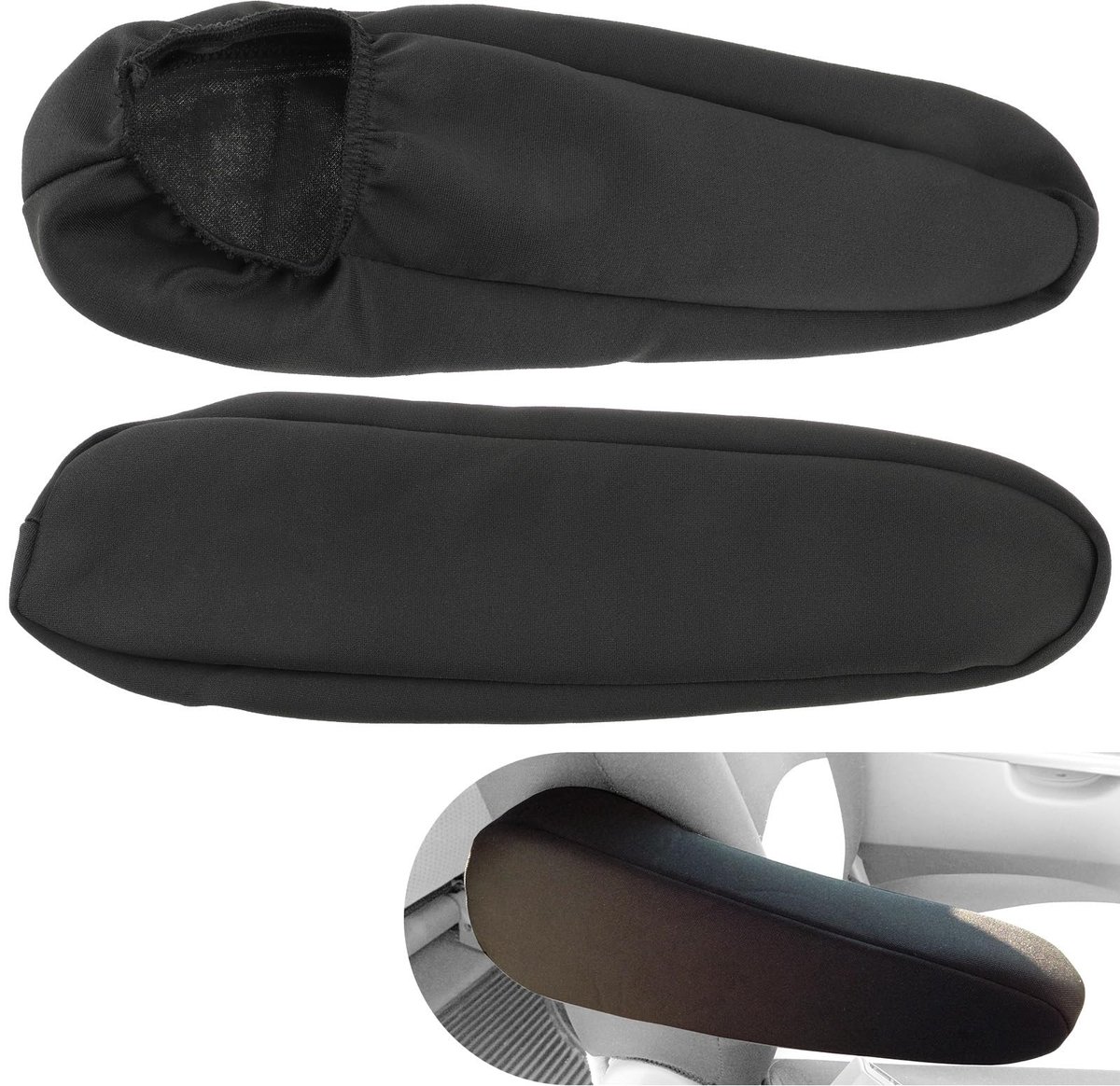 Dailygoods- Armsteunhoes - 2 Stuks - Universele Pasvorm - Elastisch Stof - Bescherming voor Auto/SUV/Vrachtwagen - Afmetingen 34x11 cm - Armsteunbescherming