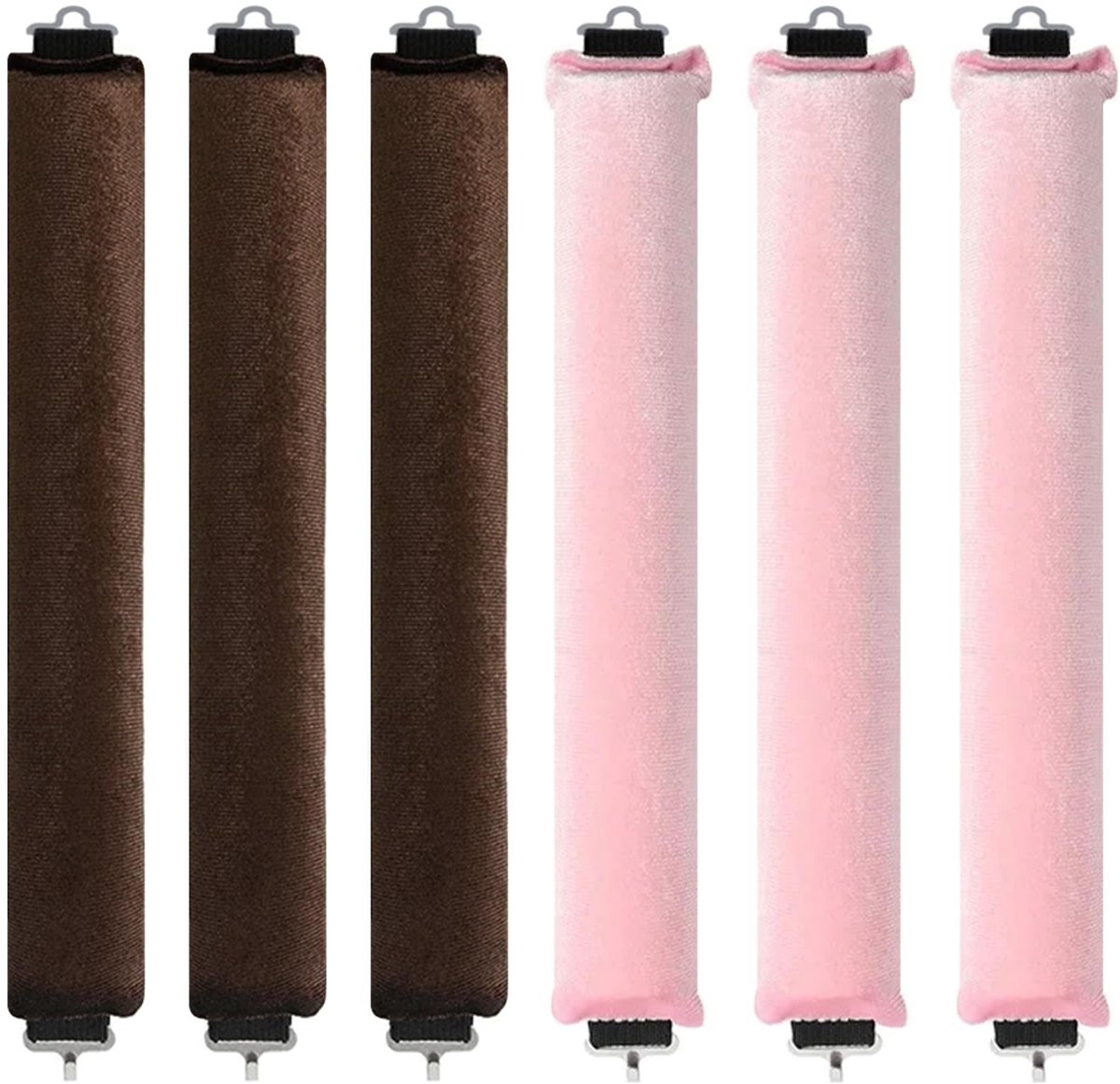 Dailygoods- Krulspelden Hitteloos - 6 Stuks - Hitteloze Krulstang - Nachtelijke Krullen - Zachte Haarrolstangen - Geschikt voor Alle Haartypes - Haarrollers