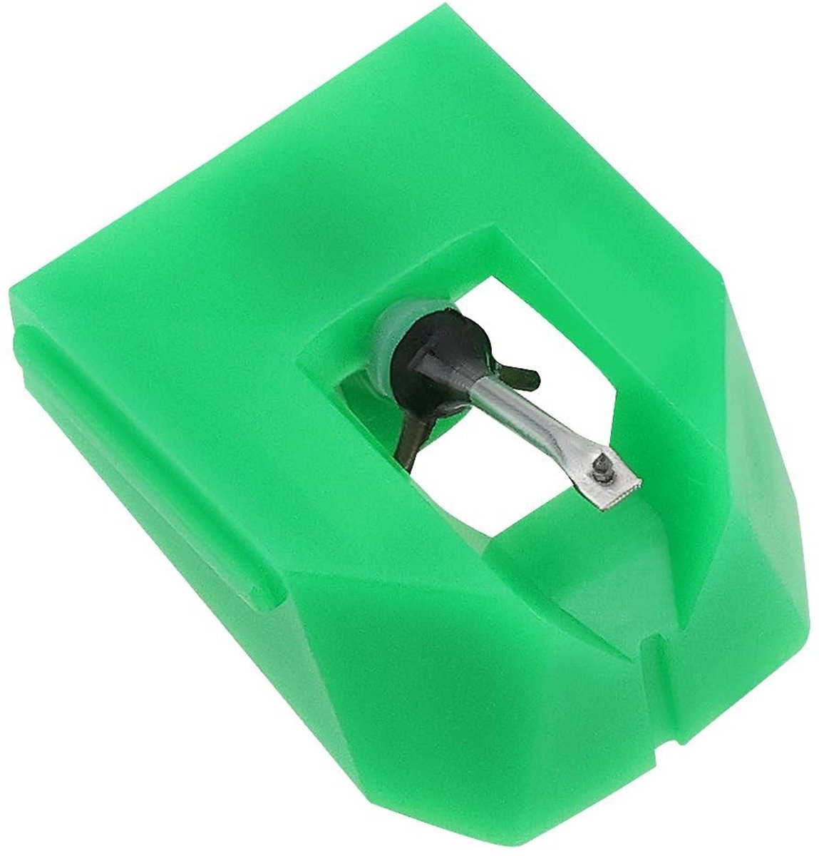 Dailygoods - Vervangende Phono Naalden - Compatibel Met AT-VMN95E - Elliptische Bewegende Magneet Naald - Groen - Geschikt Voor AT-LP120X USB - 1x Pho...