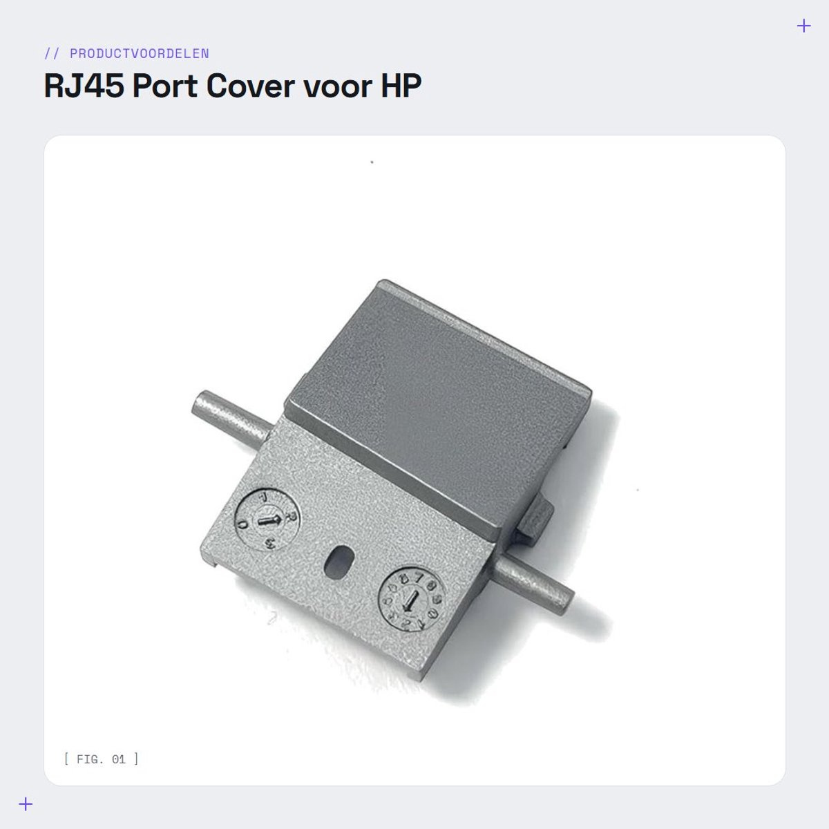 Dailygoods - RJ45 Port Cover voor HP Zbook Power Series