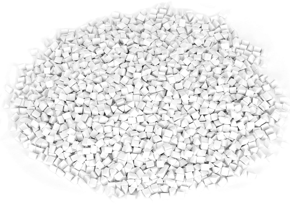 Dailygoods- Keramische Pellets 500g - Herbruikbare Keramische Vulling - Triangulaire Vorm - Voor Rock Tumbler - Sieraden Polijsten - Hoogglans Afwerking - Polijstmedia