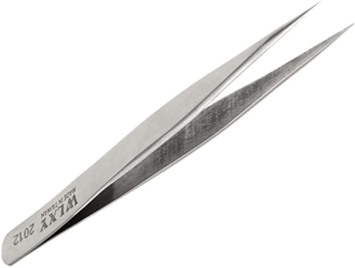 Dailygoods - Koolstofstaal Rechte Puntige Pincet - 4-1/2 Inch