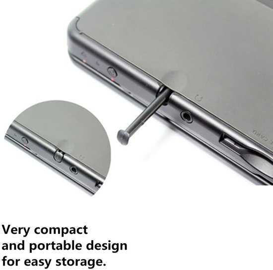 Dailygoods- Styluspen 30 Stuks - Vervangende Touchscreen Styluspen - Compatibel met Nintendo New 3DS XL - Kunststof - Blauw/Zwart - Houdt Scherm Vrij van Krassen - Touchscreenpen — afbeelding 4