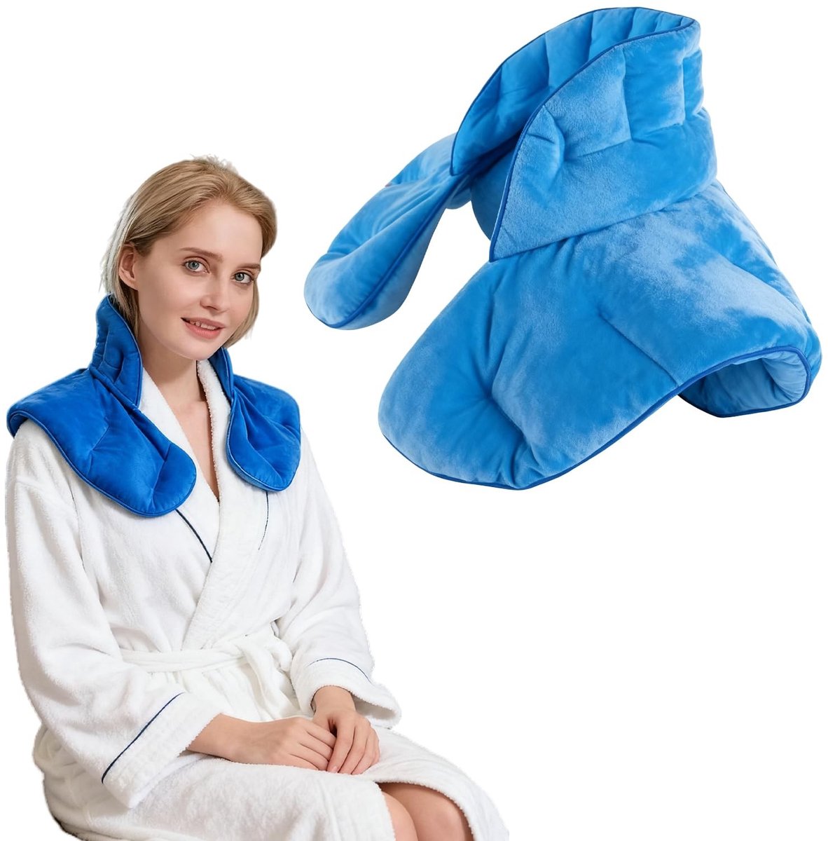 Dailygoods - Warmtekussen nek-korrelkussen met lavendel - 1,1 kg nekwarmer voor ontspanning