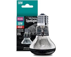 Warmtelamp Reptielen - Spot Verlichting - Terrarium Temperatuur - UVA Welzijn - 50W - Warm Wit