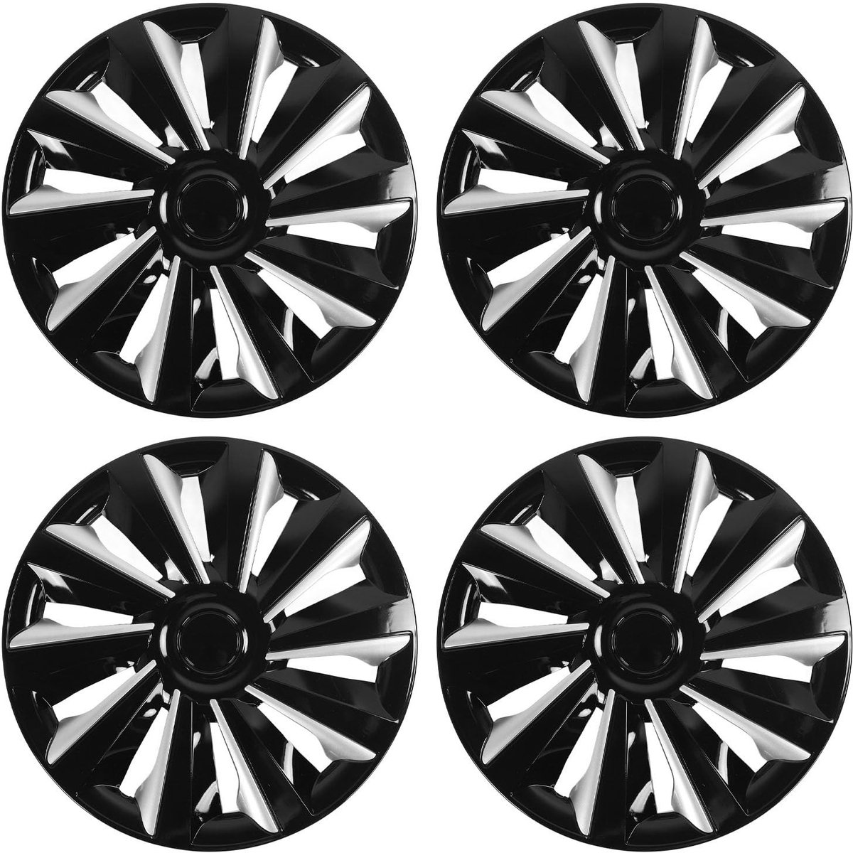 Dailygoods- Wieldeksels 15 inch - Set van 4 - Impactbestendig - Duurzaam ABS - Eenvoudige snap-on installatie - Bescherming tegen vuil en schade - Wielcovers