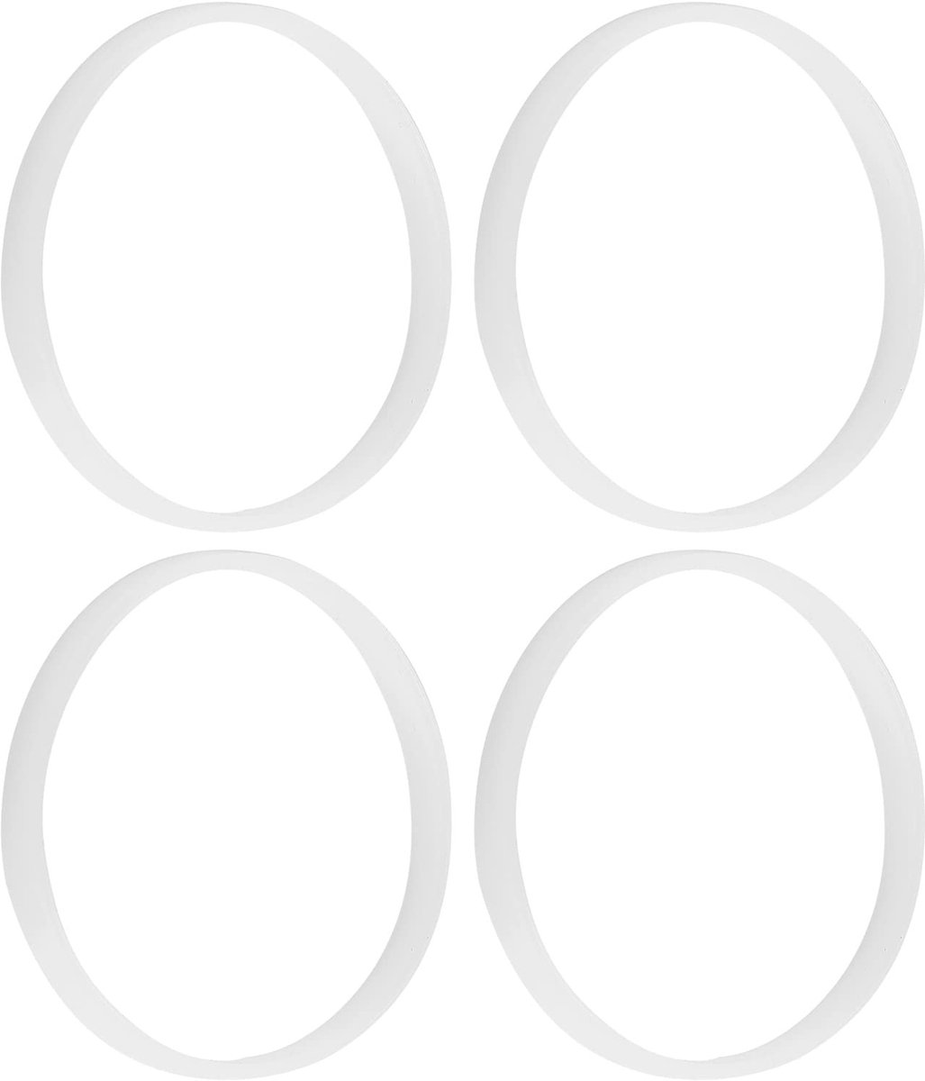 Dailygoods- Rubber Afdichtring Vervangend - O-Ring - Geschikt voor Juicer - 10 cm - Set van 4 - Wit Rubber