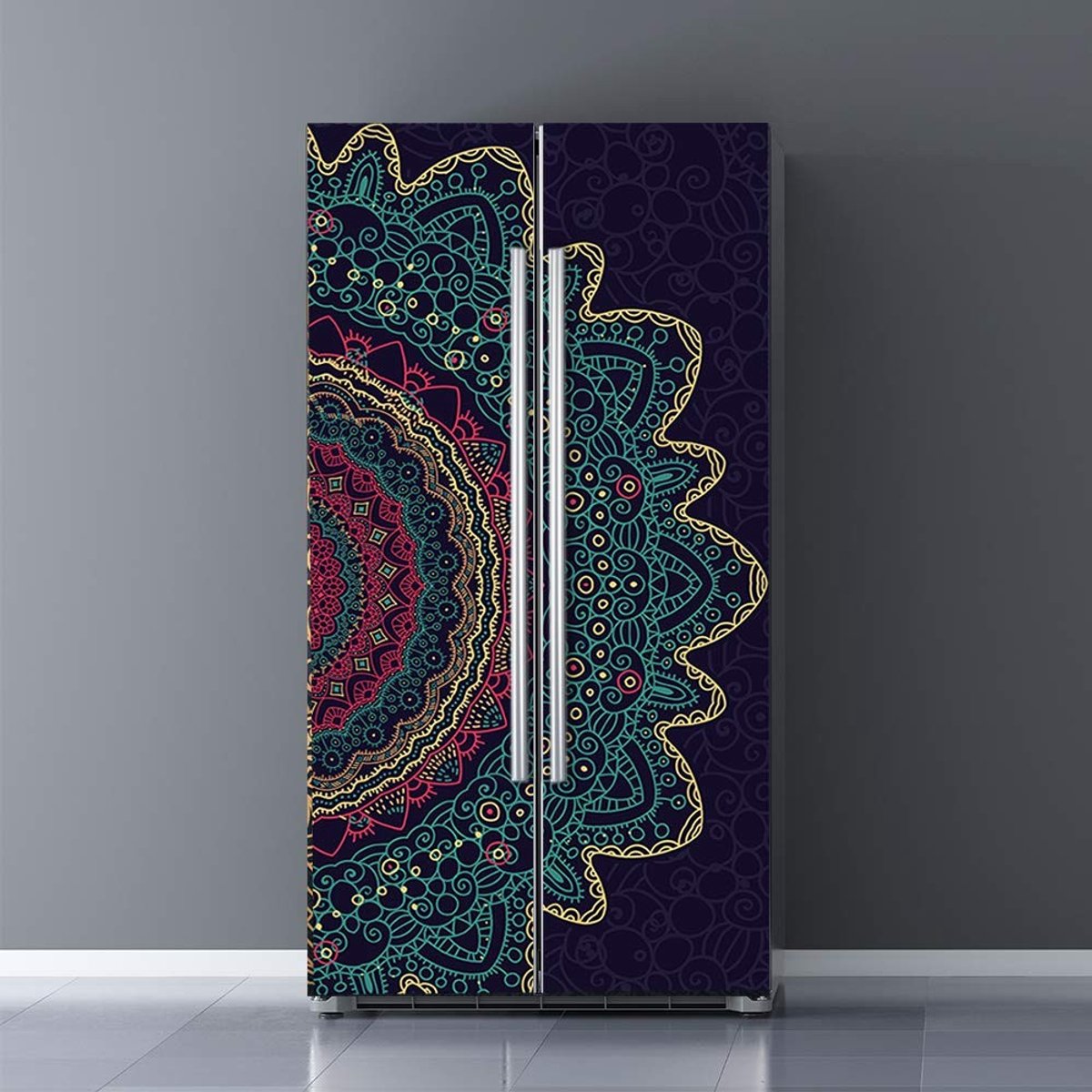 Dailygoods- Decal 3D Creatief - Zelfklevende Deur Sticker - Muurdecoratie - Koelkast Sticker - DIY Decoratie - 82x200 cm - Muurstickers
