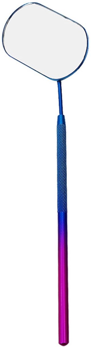 Dailygoods- Wimperspiegel roestvrij staal - Draagbare Wimperverlenging - Antislip Handgreep - 45 Graden Hoek - Hoogwaardige Materialen - Slijtvast en Duurzaam - Make-up Spiegel