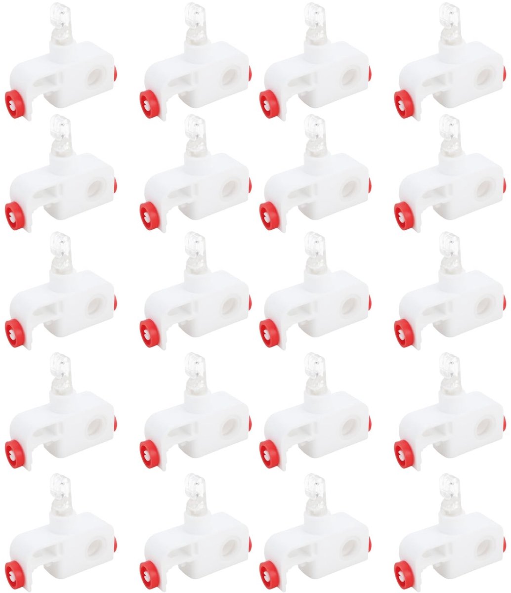 Dailygoods - Set van 20 Verticale Jaloezie Dragers voor 5 inch Jaloezieën
