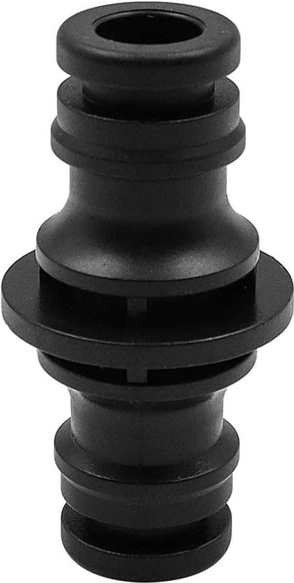 Dailygoods- Slangkoppeling 6 Stuks - Dubbele Slangaansluitingen - 1/2 Inch - Lekvrij - Kunststof - Voor Tuin- en Huisslang - Slangconnector