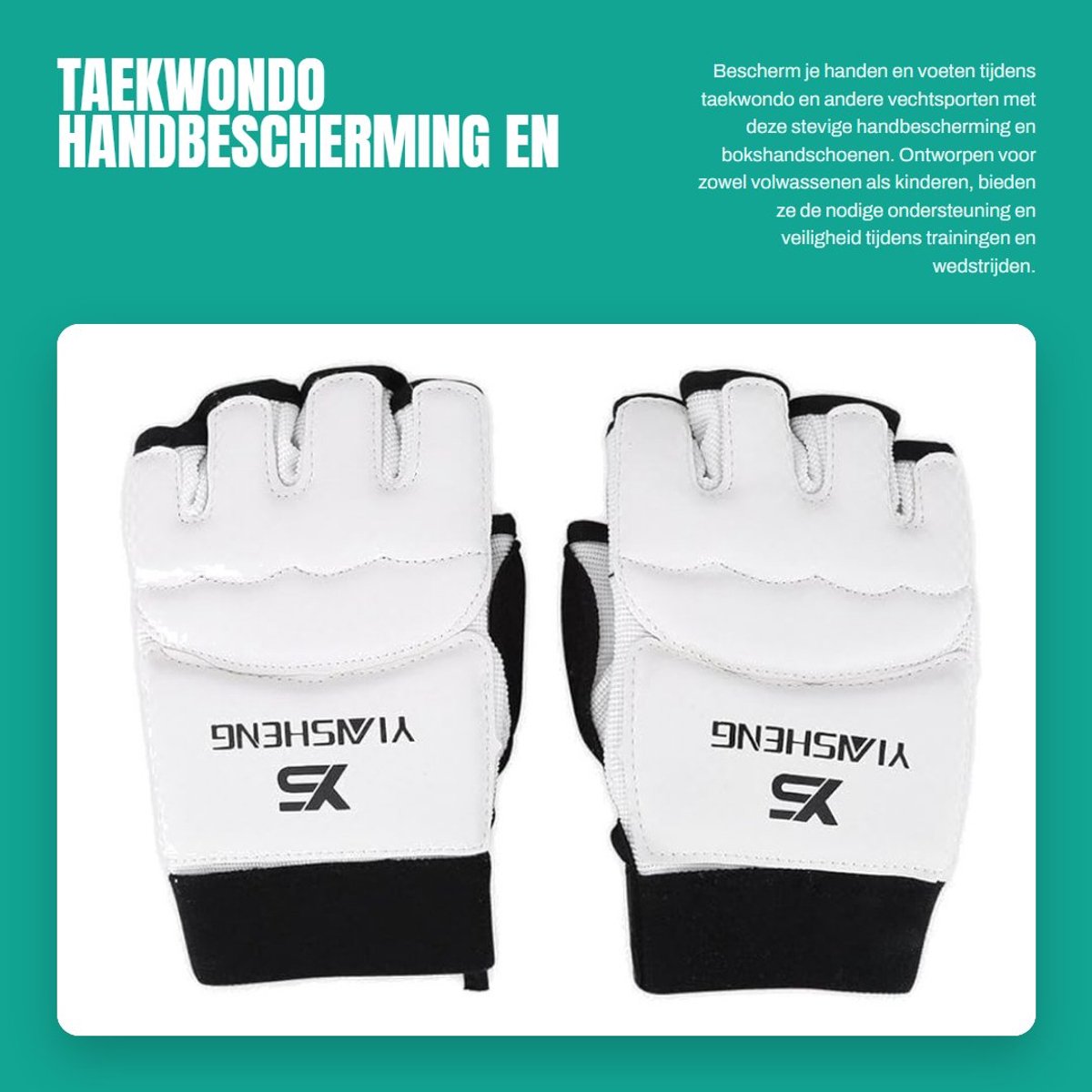 Dailygoods- Handbescherming Gloednieuw - Bokshandschoenen - Voetbescherming - Taekwondo Sparring - Vechtsport - Hoogwaardig Materiaal - Sporthandschoenen