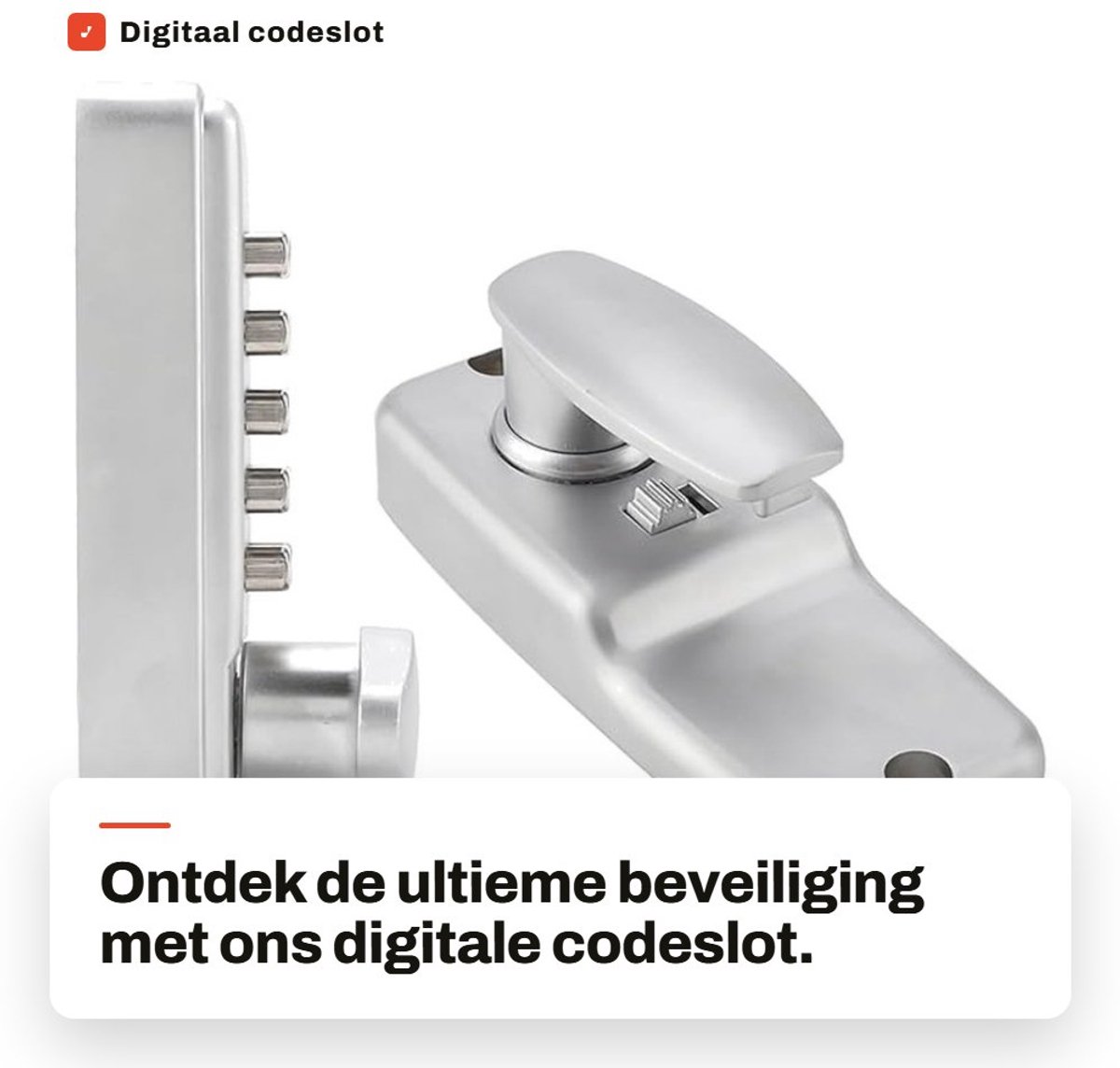Dailygoods- Codeslot Digitale Beveiliging - Toetsenbord - Combinatieslot - Meubelkast Slot - Zinklegering - 2-8 Cijferige Combinatie