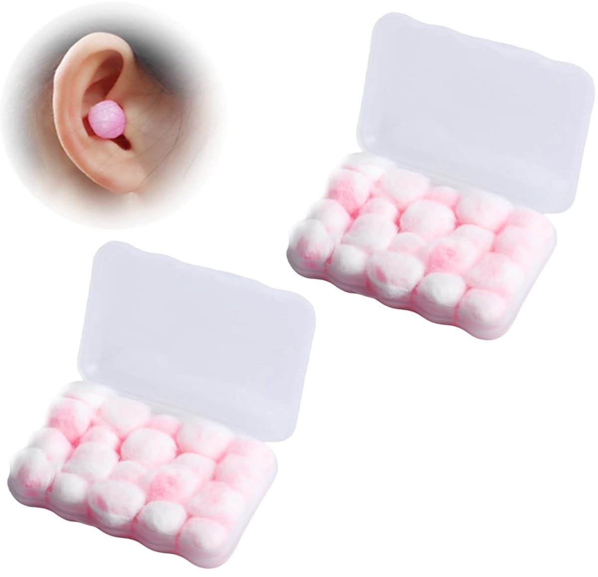 Dailygoods - 40 Stuks Wasballen voor Ruisonderdrukking en Slaapcomfort