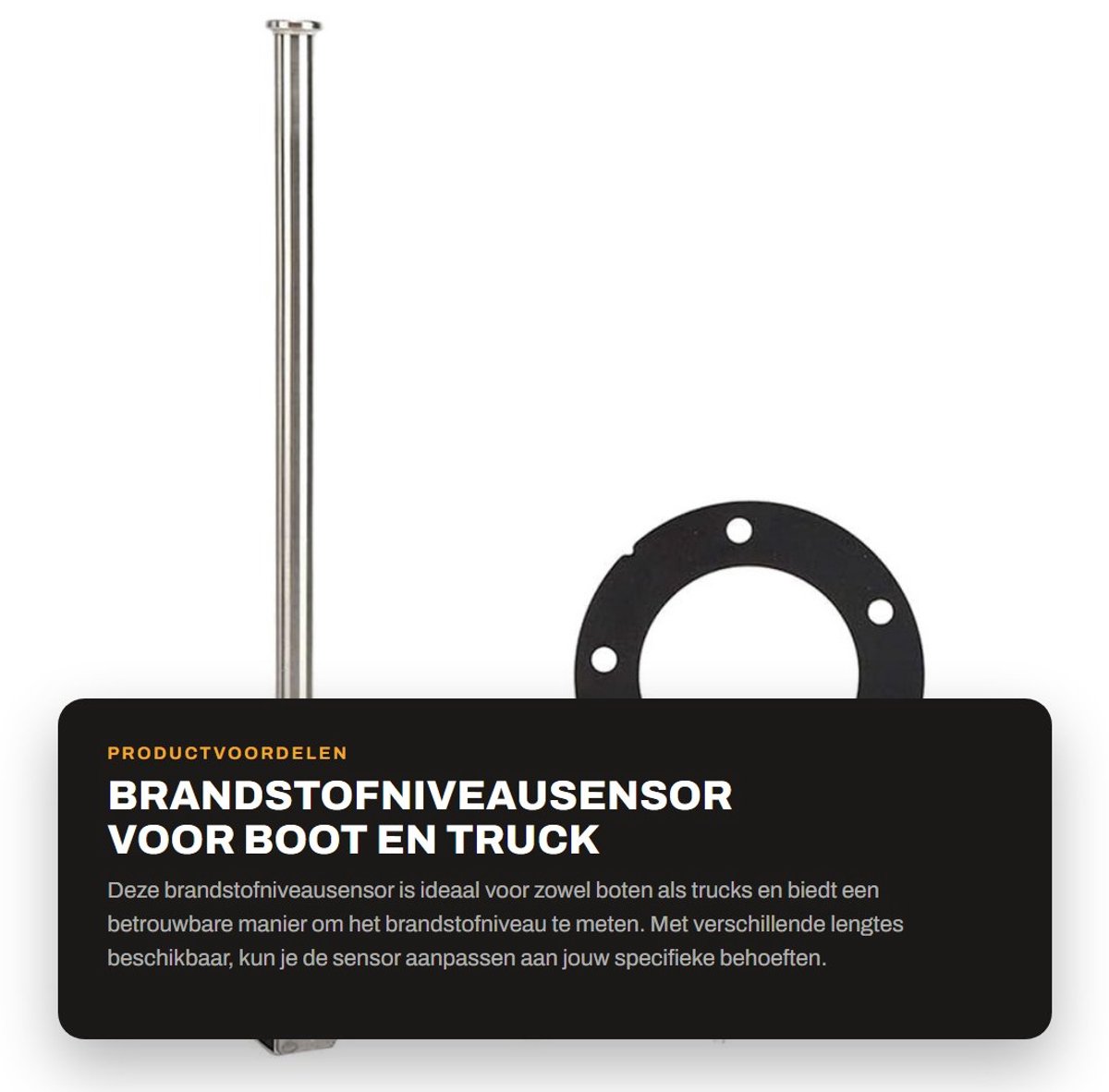 Dailygoods- Brandstofafzender 150mm - Brandstofniveausensor - Vloeistofniveausensor - Hoogwaardige materialen - Duurzaam - Inclusief O-ring/schroeven - Niveausensor