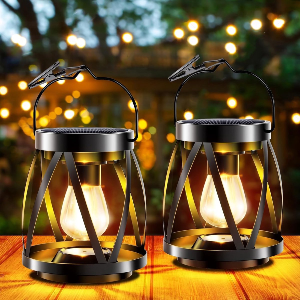 Tuinlantaarn op Zonne-energie - Decoratieve Buitenlamp - Sfeerverlichting Tuin - IP65 Wate