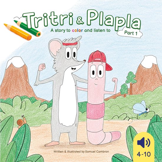 A story to color and listen to 1 - Tritri and Plapla - A sto ... - cover