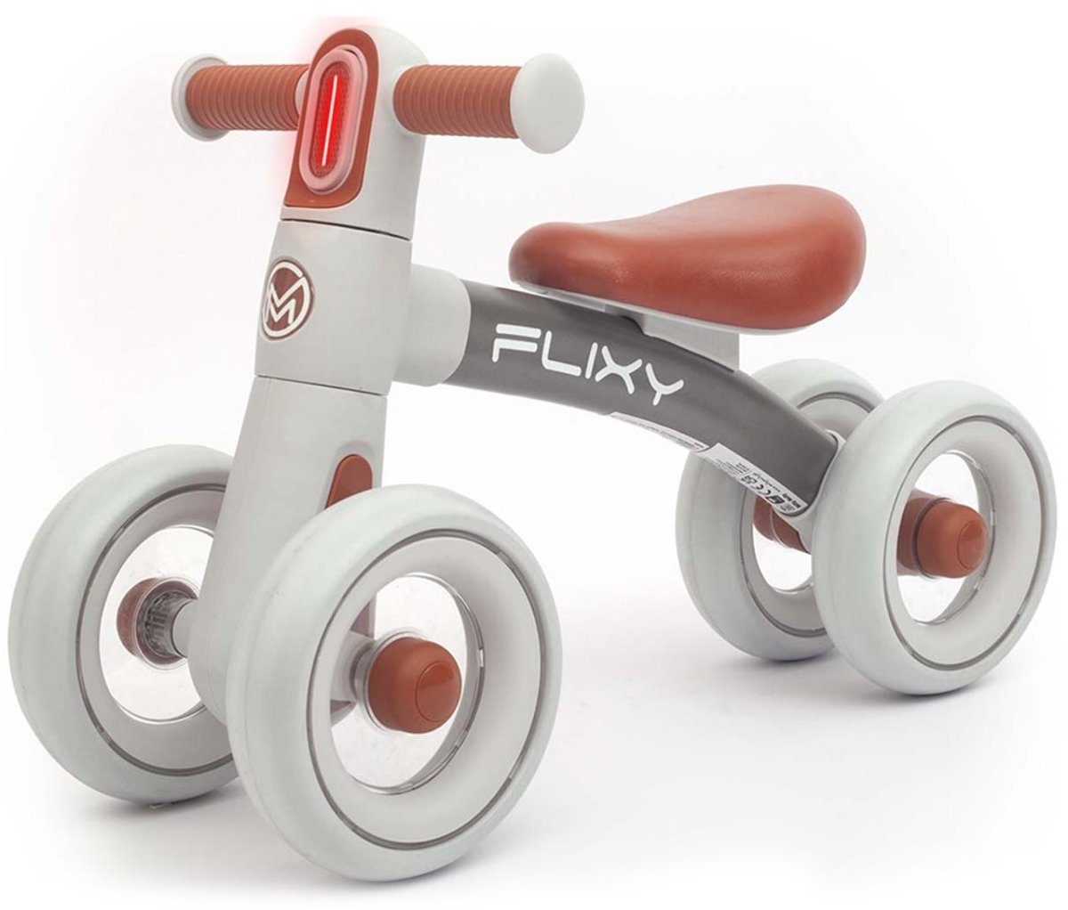 Milly Mally FLIXY loopfiets 4 wielen met LED-licht - Loopauto