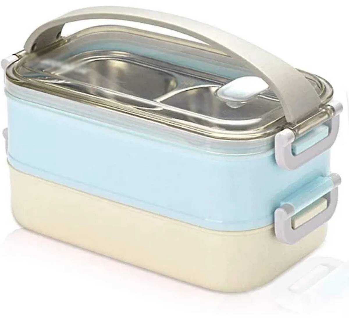 Dubbelwandige, geïsoleerde lunchbox van roestvrij staal, 1,6 liter