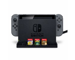 Nintendo Switch Dock Wandhouder – Stevige Wall Mount voor Switch Dock & Games – Ruimtebesparende Oplossing – Veilig Kabelmanagement – Geschikt voor Nintendo Switch & OLED – Zwarte Console Houder voor Muur