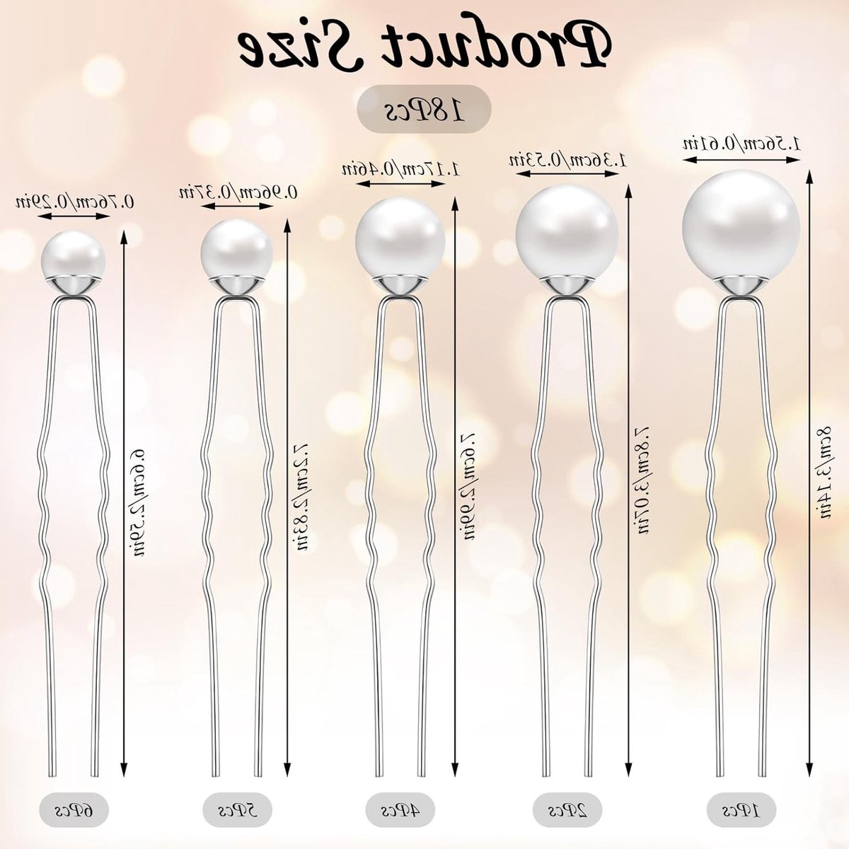 18 Stuks Bruiloft Haarspelden met Parels en Strass - Decoratieve U-vormige Bobby Pins voor Bruiden en Bruidsmeisjes - Haaraccessoires voor Vrouwen en Meisjes in Zilver