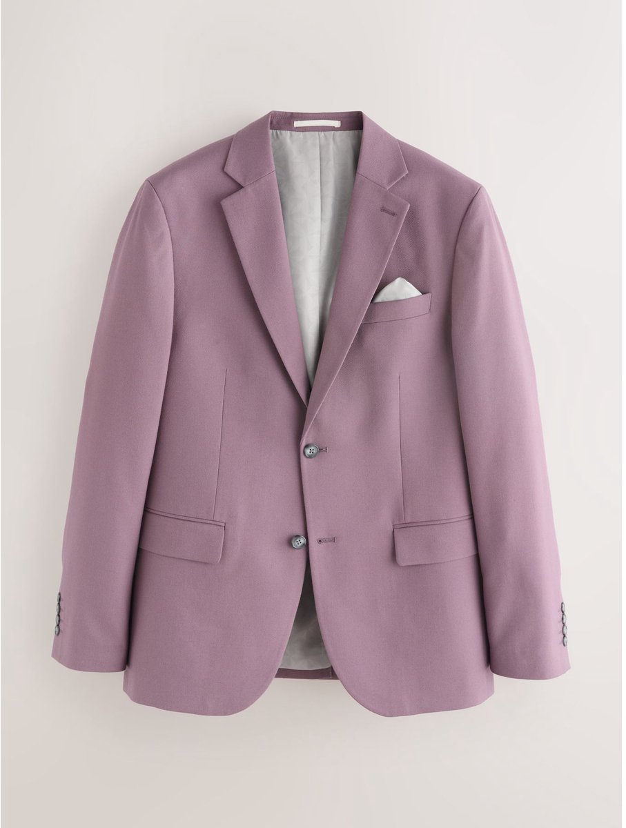 Next - Heren - Colbert met structuur, slim-fit - Regular - Paars